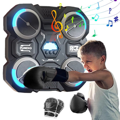 Bluetooth-Enabled Smart Wall-Mounted Boxing Machine for Children with Music Features