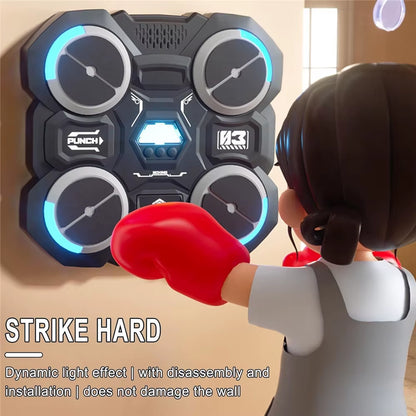 Bluetooth-Enabled Smart Wall-Mounted Boxing Machine for Children with Music Features